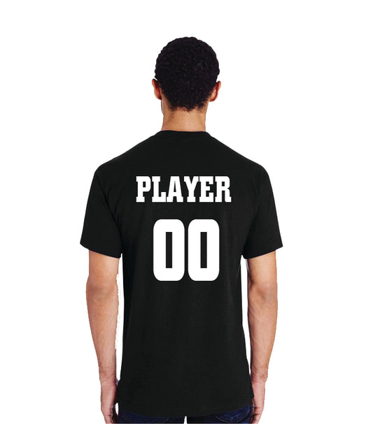 Name Bar and Number ADDED to back of tshirts purchase seperatly